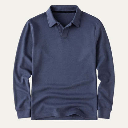 VogeLuxe | Men’s Classic Long-Sleeve Polo 10
