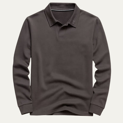 VogeLuxe | Men’s Classic Long-Sleeve Polo 11