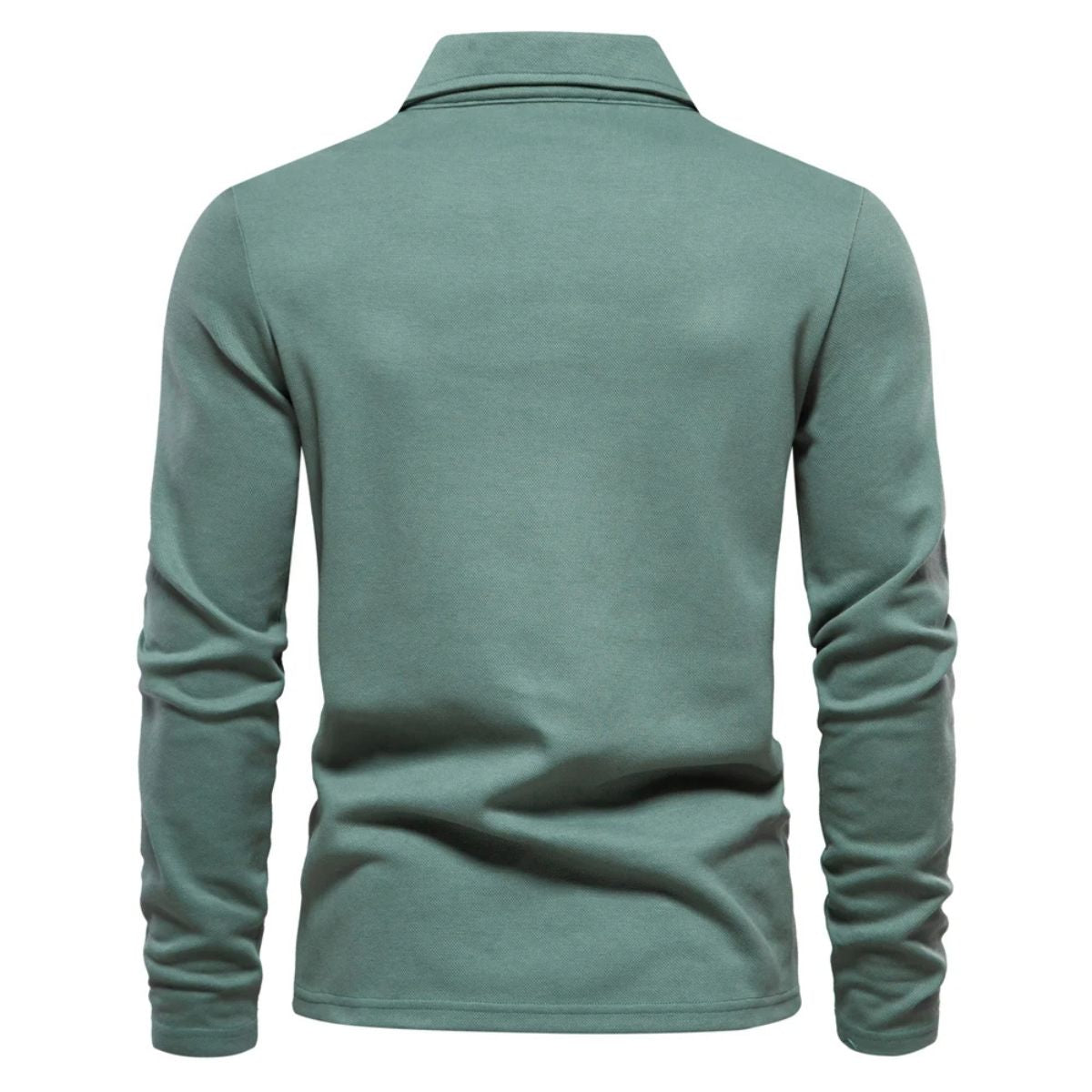 VogeLuxe | Men’s Classic Long-Sleeve Polo 2