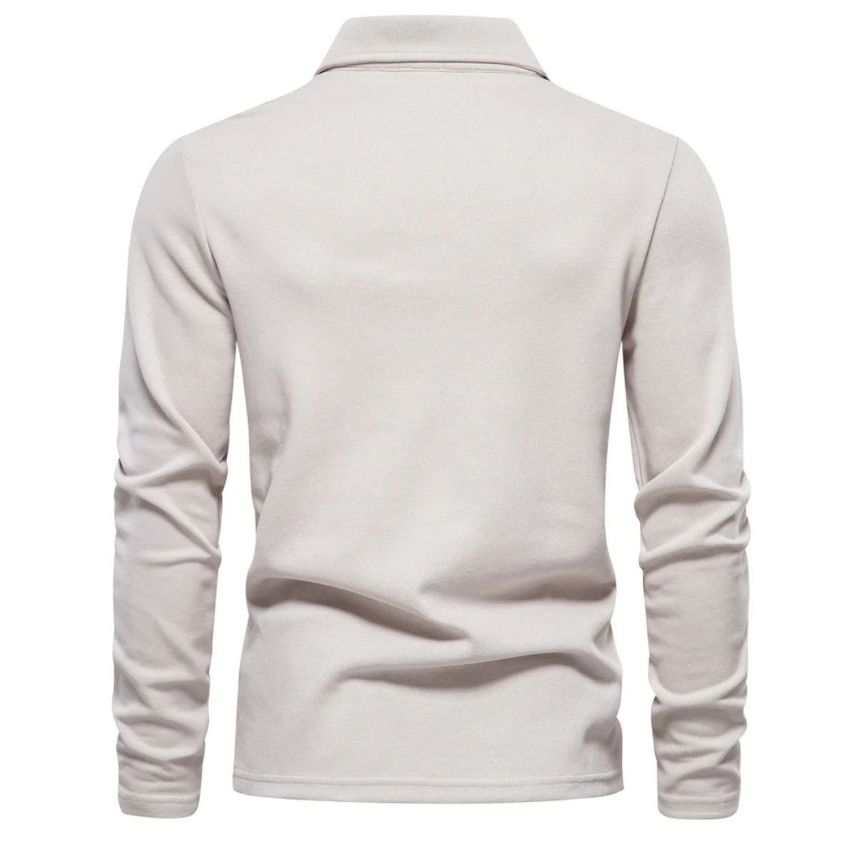 VogeLuxe | Men’s Classic Long-Sleeve Polo 4