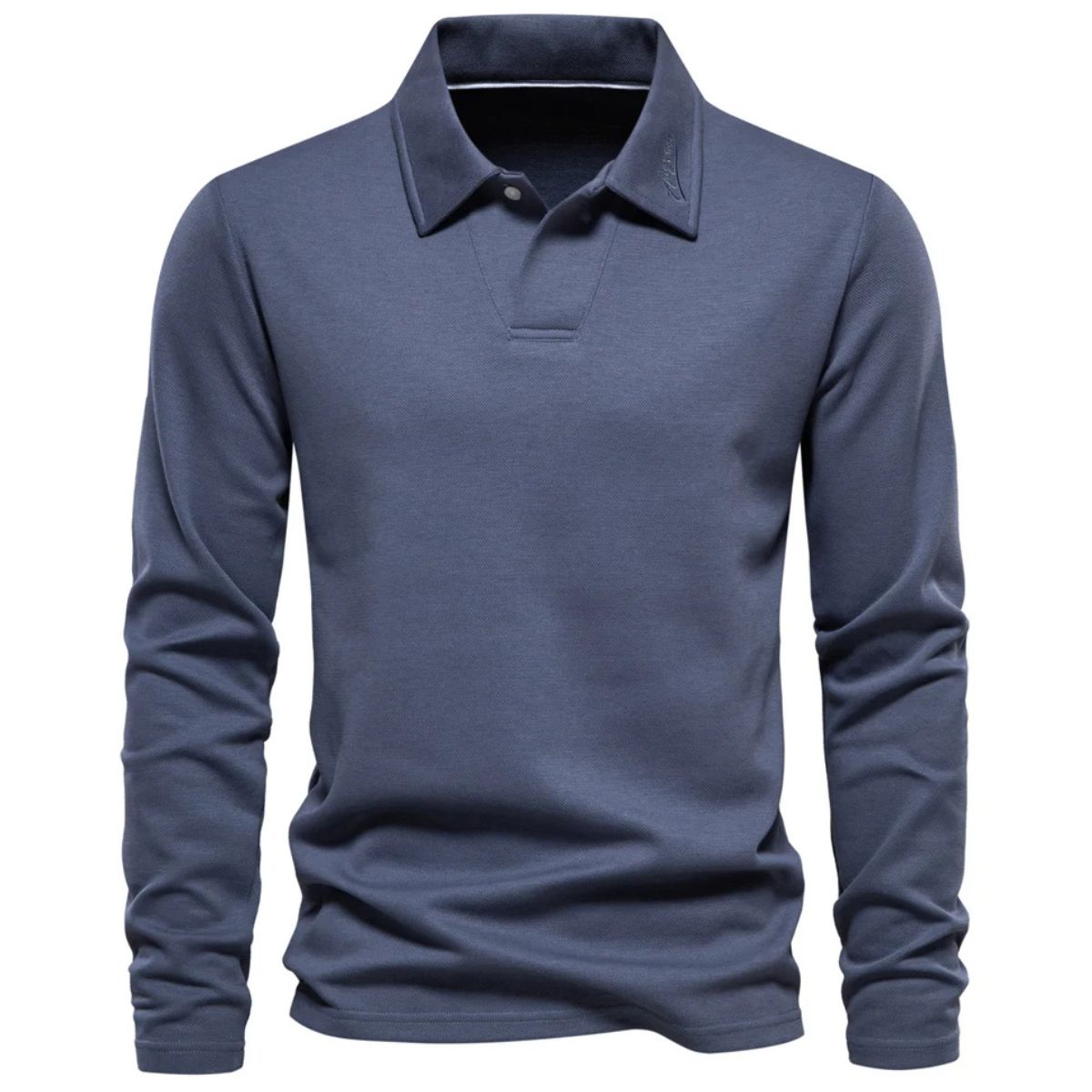 VogeLuxe | Men’s Classic Long-Sleeve Polo 5