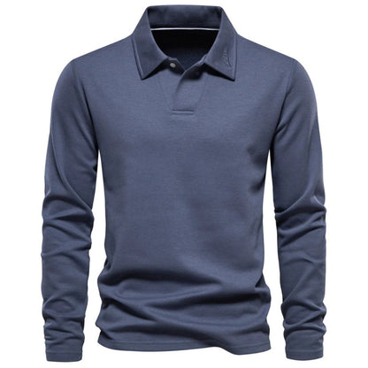 VogeLuxe | Men’s Classic Long-Sleeve Polo 5