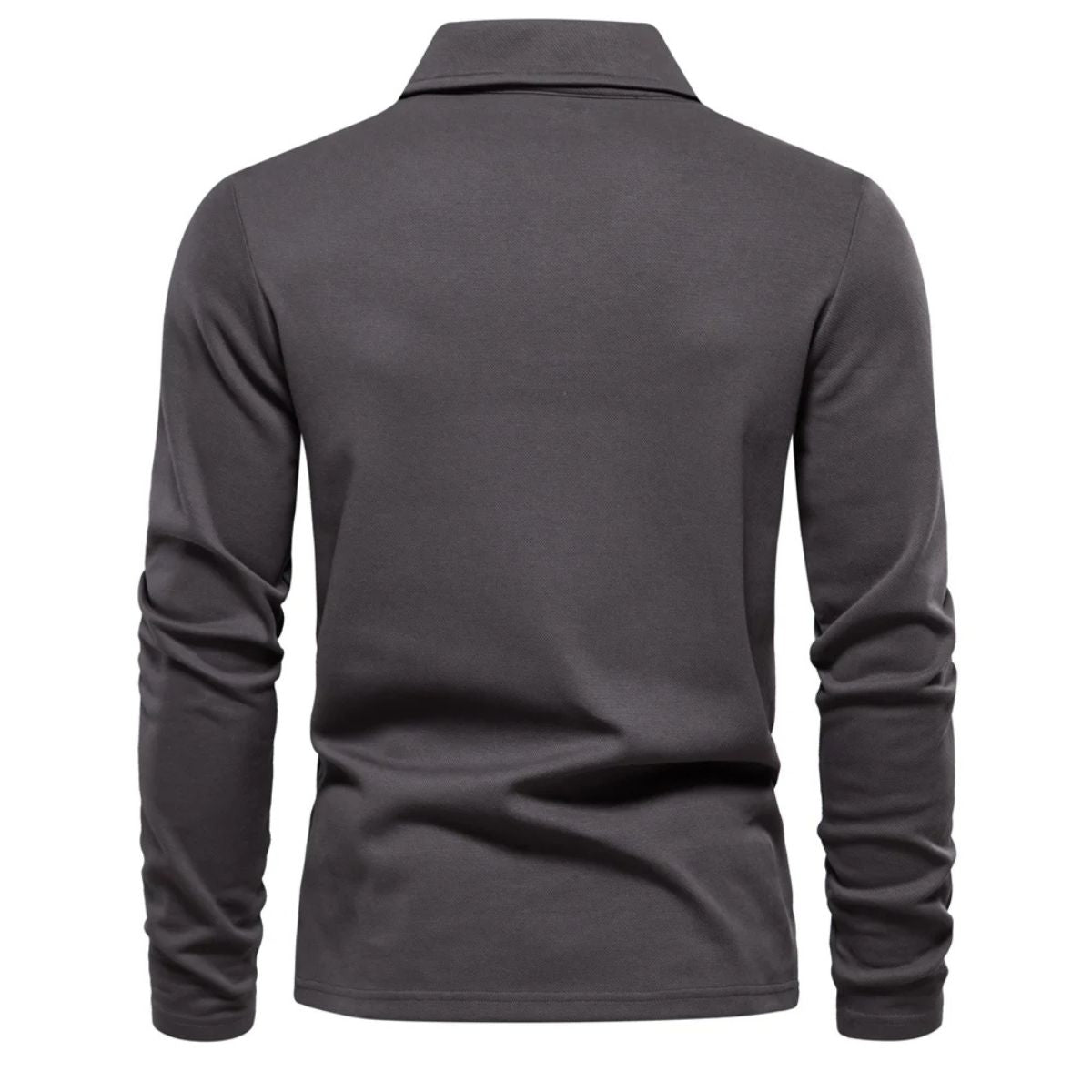 VogeLuxe | Men’s Classic Long-Sleeve Polo 8