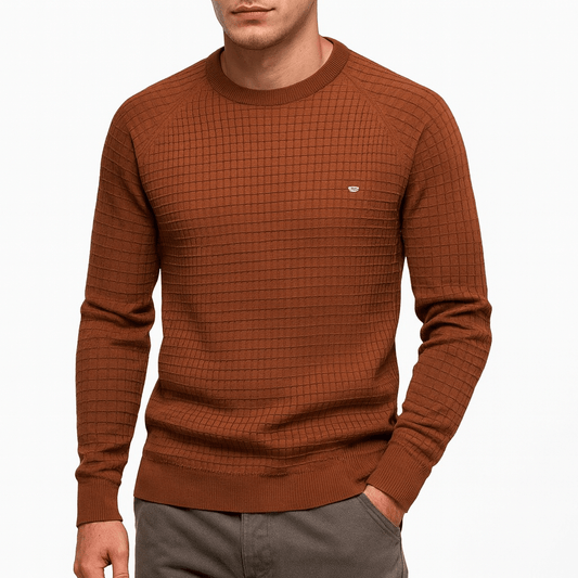 VogeLuxe | Men’s Classic Plaid Knit Sweater 0
