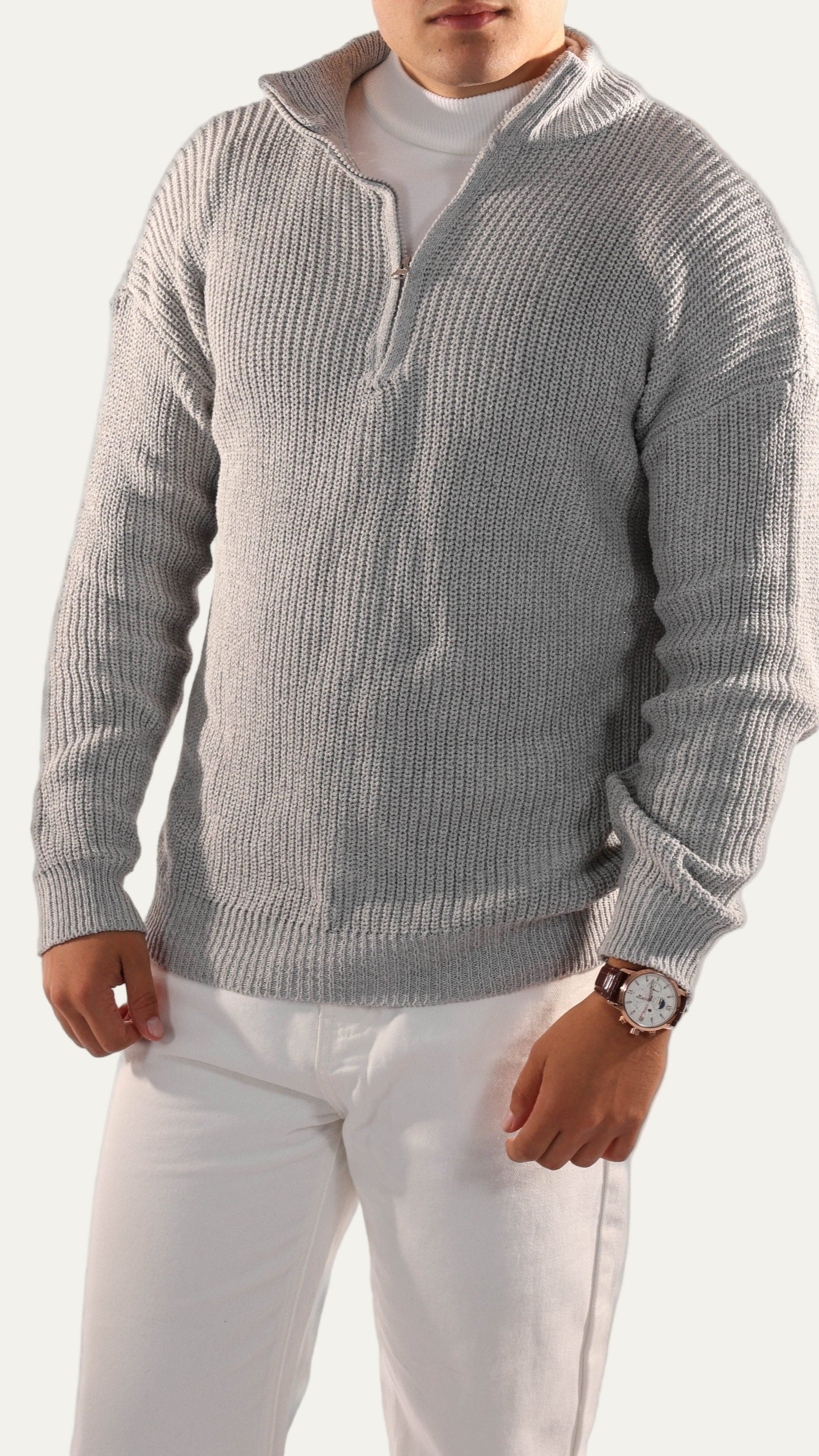 VogeLuxe | Men’s Classic Quarter-Zip Jumper 2