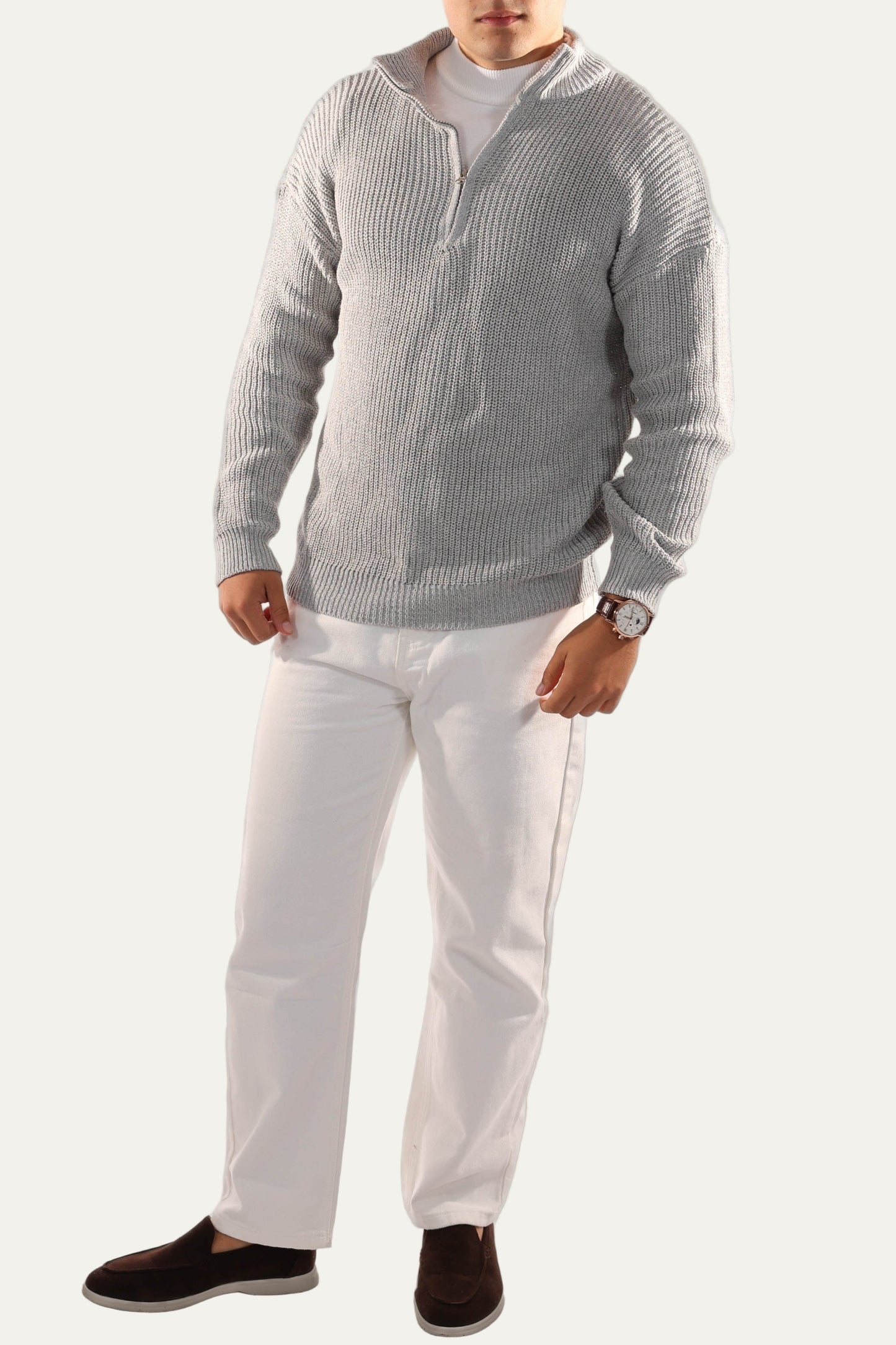 VogeLuxe | Men’s Classic Quarter-Zip Jumper 3