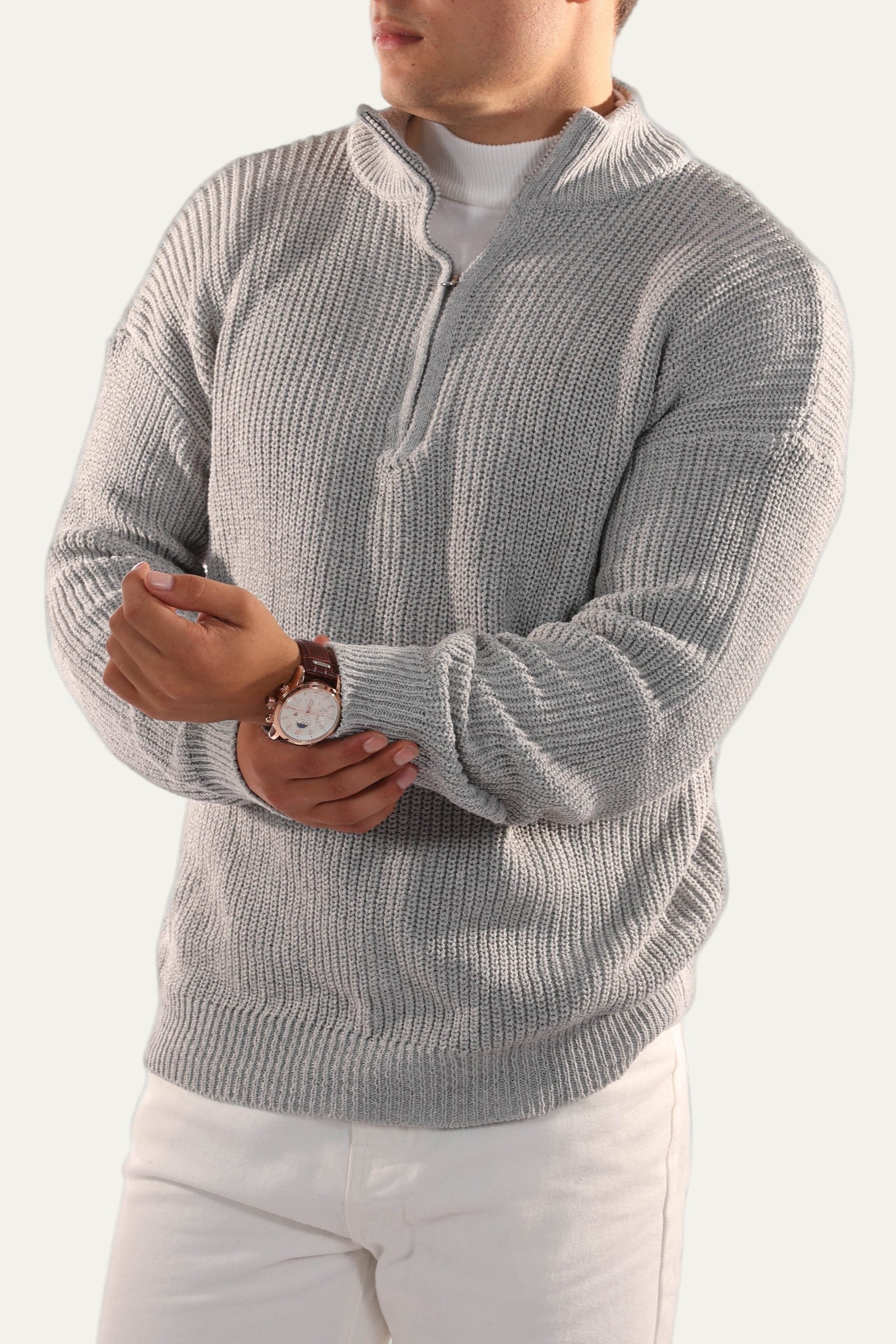 VogeLuxe | Men’s Classic Quarter-Zip Jumper 4
