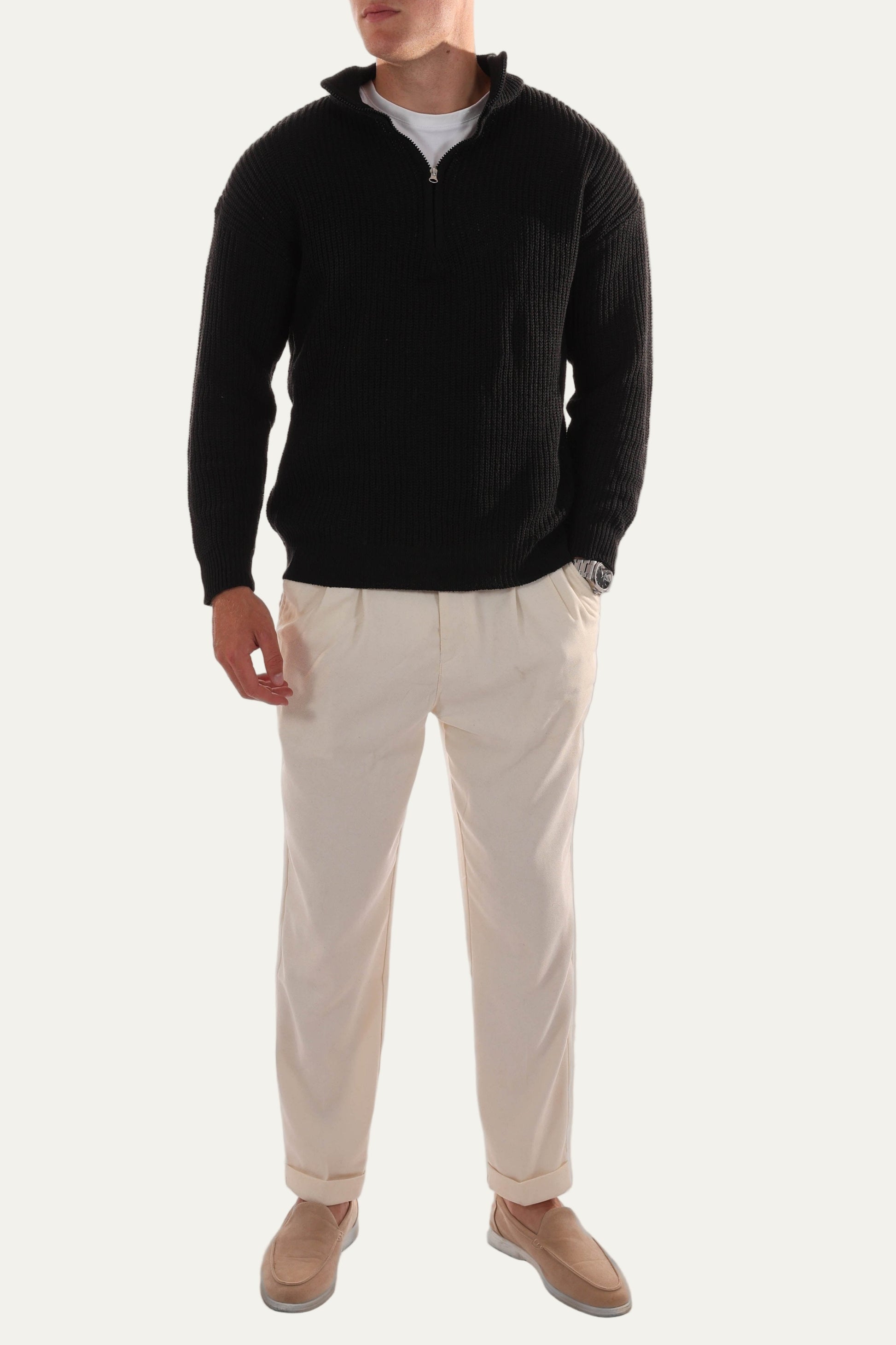 VogeLuxe | Men’s Classic Quarter-Zip Jumper 5