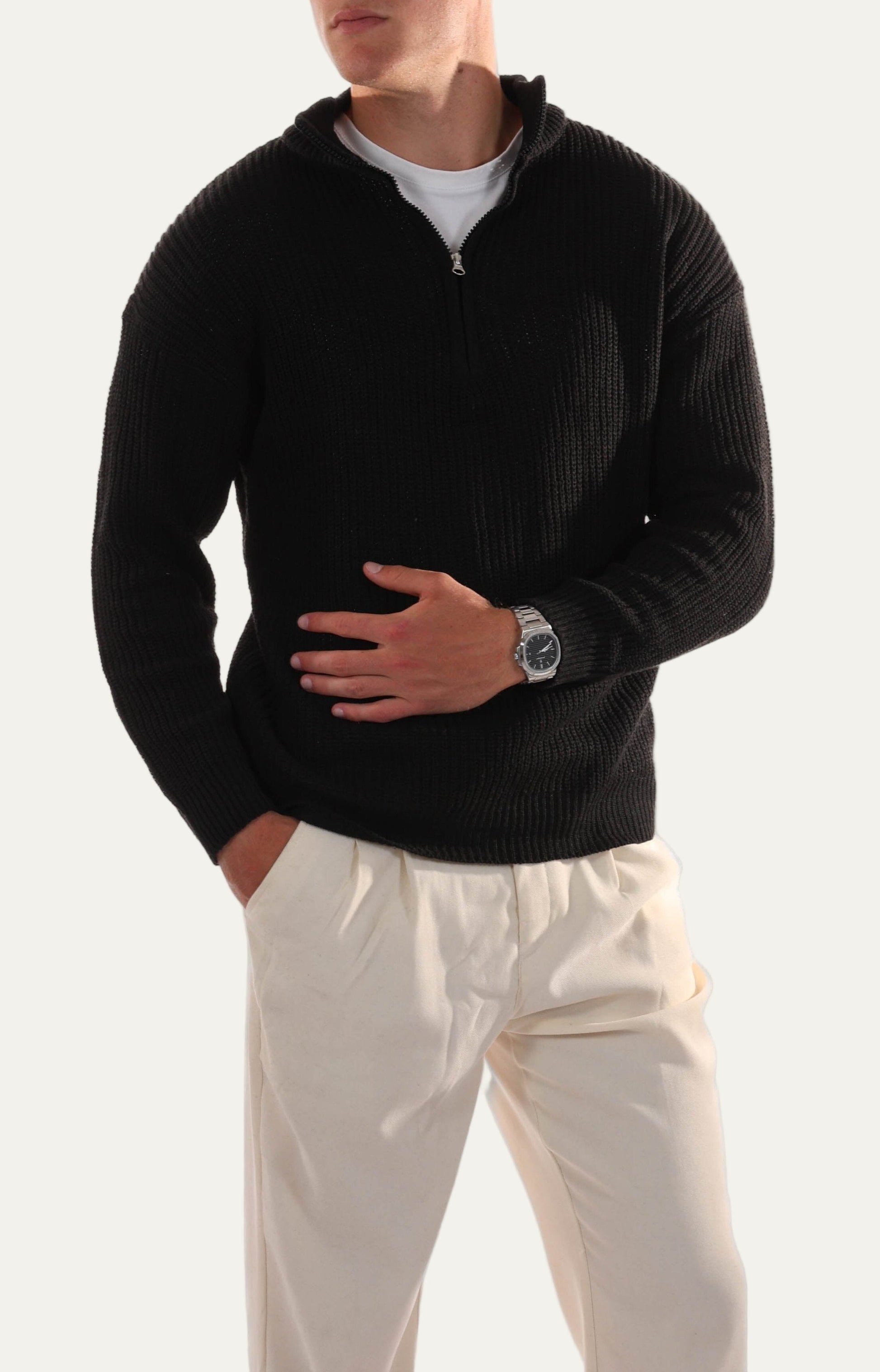 VogeLuxe | Men’s Classic Quarter-Zip Jumper 6