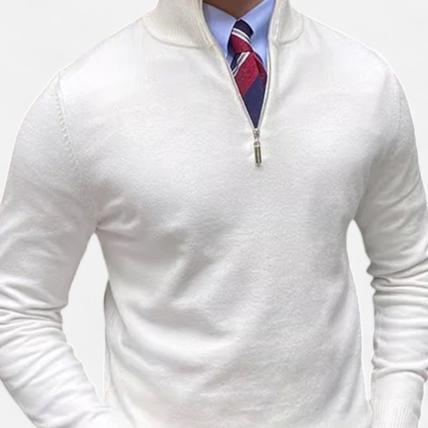 VogeLuxe | Men’s Classic Quarter-Zip Knit Sweater 1