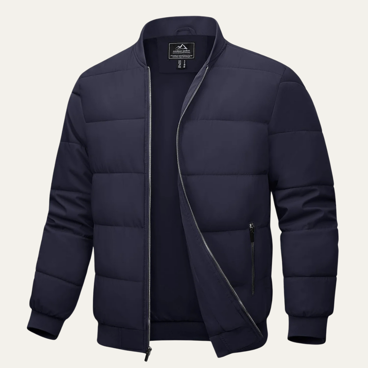 VogeLuxe | Men’s Classic Quilted Bomber Puffer Jacket 3