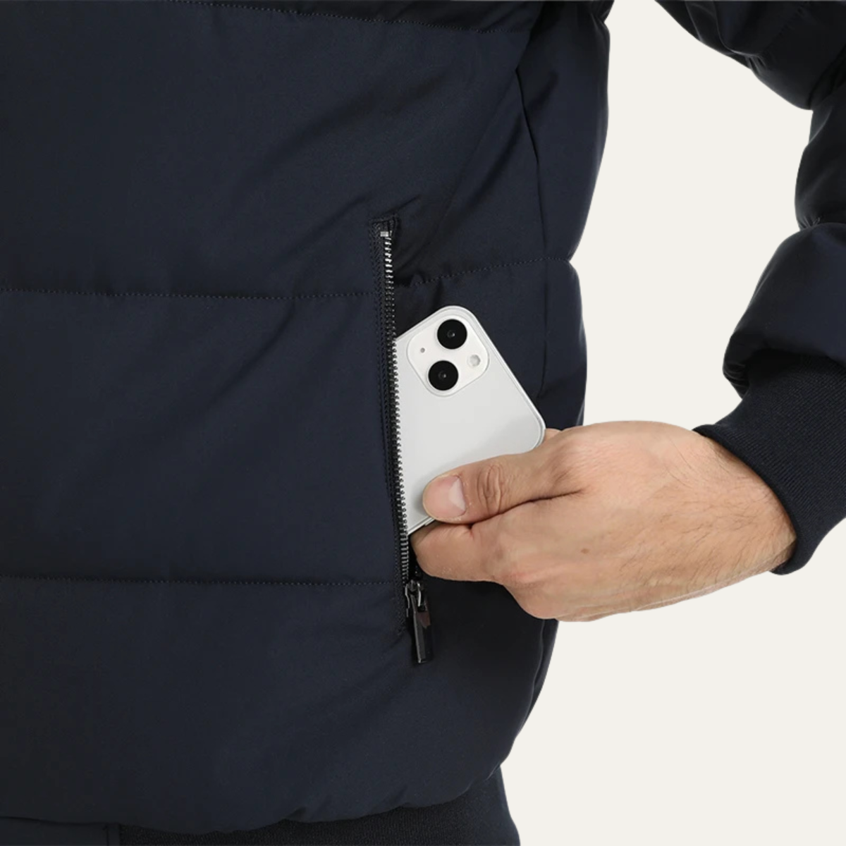VogeLuxe | Men’s Classic Quilted Bomber Puffer Jacket 5