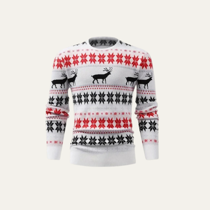 VogeLuxe | Men’s Classic Reindeer Knit Christmas Sweater 0