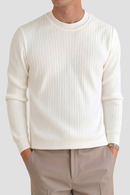 VogeLuxe | Men’s Classic Ribbed Knit Sweater 4