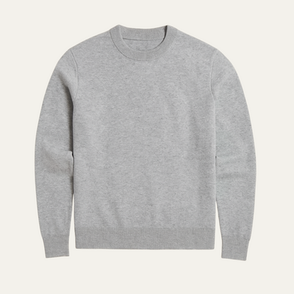 VogeLuxe | Men’s Classic Ribbed Mock-Neck Sweater 1