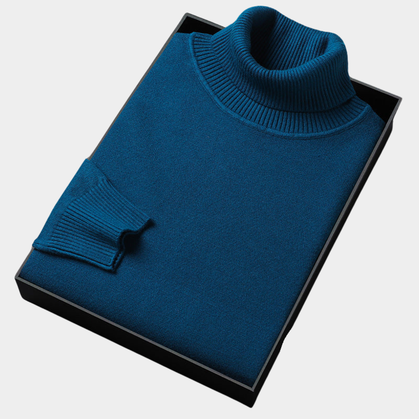 VogeLuxe | Men’s Classic Ribbed Turtleneck Knitwear 3