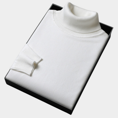 VogeLuxe | Men’s Classic Ribbed Turtleneck Knitwear 5