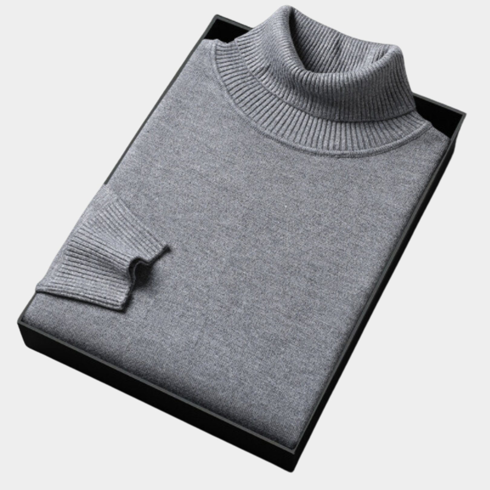 VogeLuxe | Men’s Classic Ribbed Turtleneck Knitwear 7