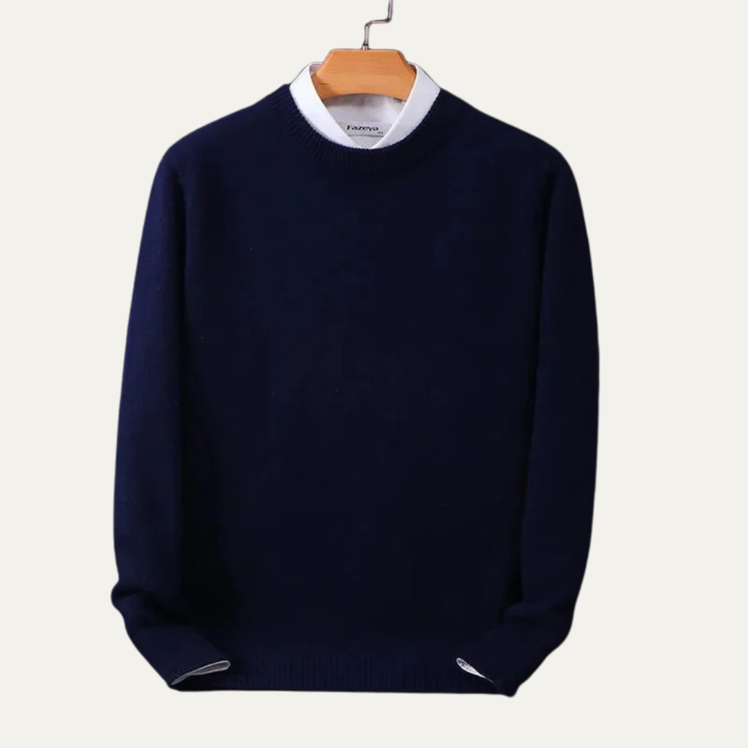 VogeLuxe | Men’s Classic Round Knit Sweater 3