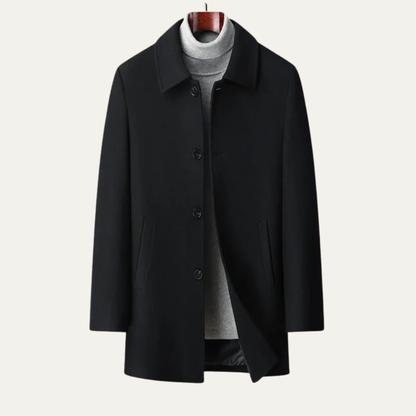VogeLuxe | Men’s Classic Single-Breasted Coat 0