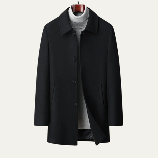 VogeLuxe | Men’s Classic Single-Breasted Coat 0