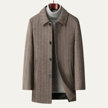 VogeLuxe | Men’s Classic Single-Breasted Coat 1