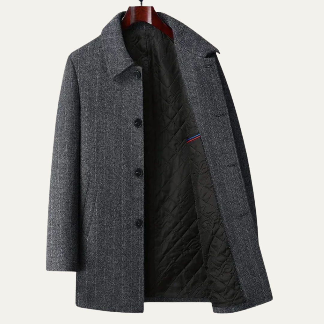VogeLuxe | Men’s Classic Single-Breasted Coat 4