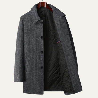 VogeLuxe | Men’s Classic Single-Breasted Coat 4