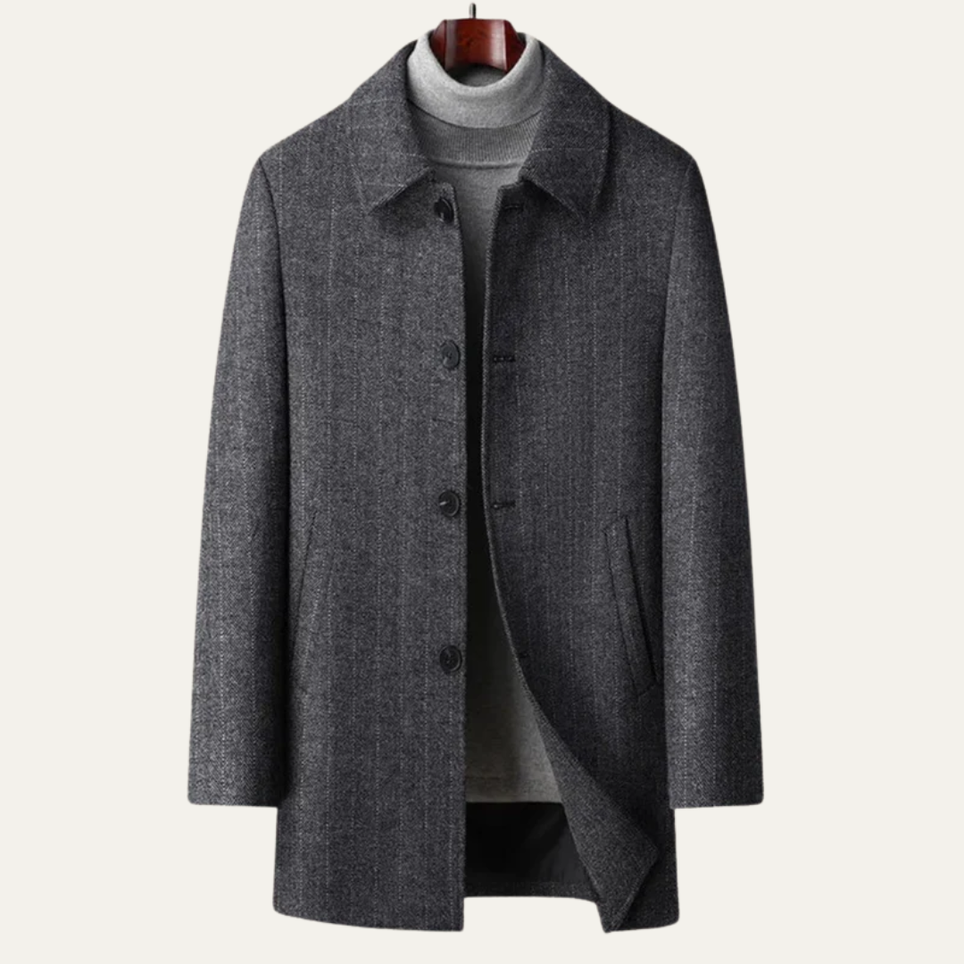 VogeLuxe | Men’s Classic Single-Breasted Coat 5