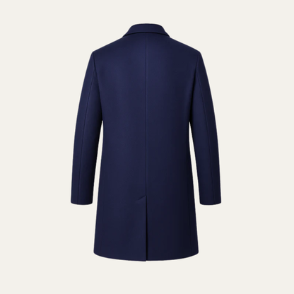VogeLuxe | Men’s Classic Single-Breasted Long Overcoat 5