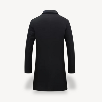 VogeLuxe | Men’s Classic Single-Breasted Topcoat 1
