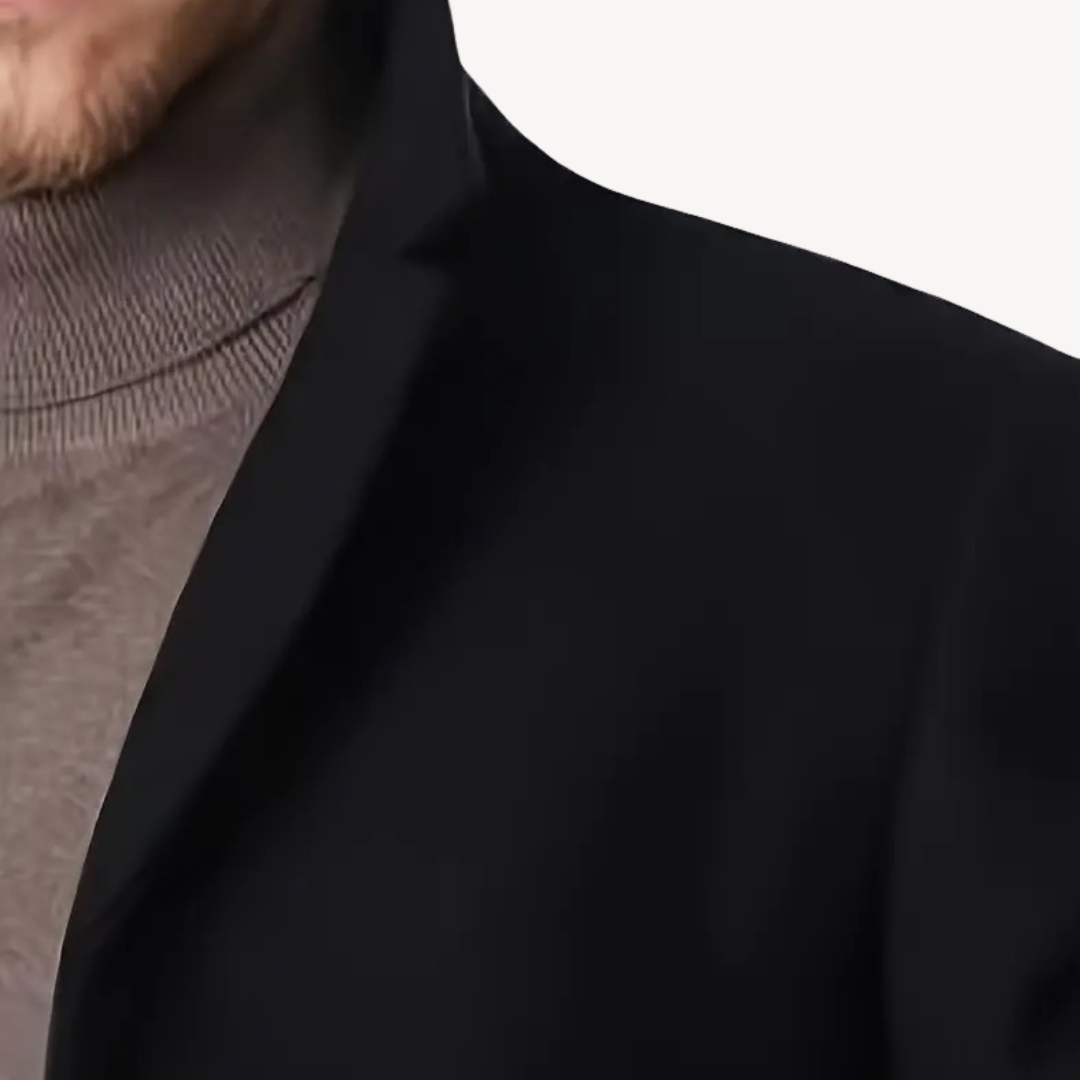 VogeLuxe | Men’s Classic Single-Breasted Topcoat 4