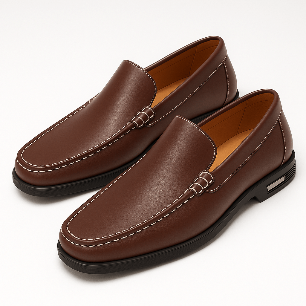 VogeLuxe | Men’s Classic Slip-On Leather Loafers 0