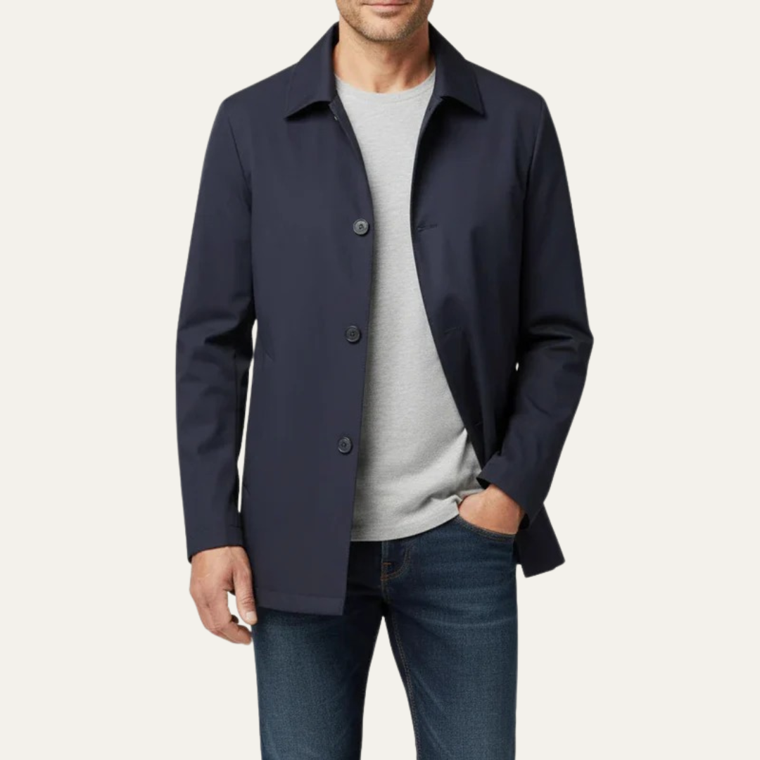 VogeLuxe | Men’s Classic Straight-Cut Coat 2