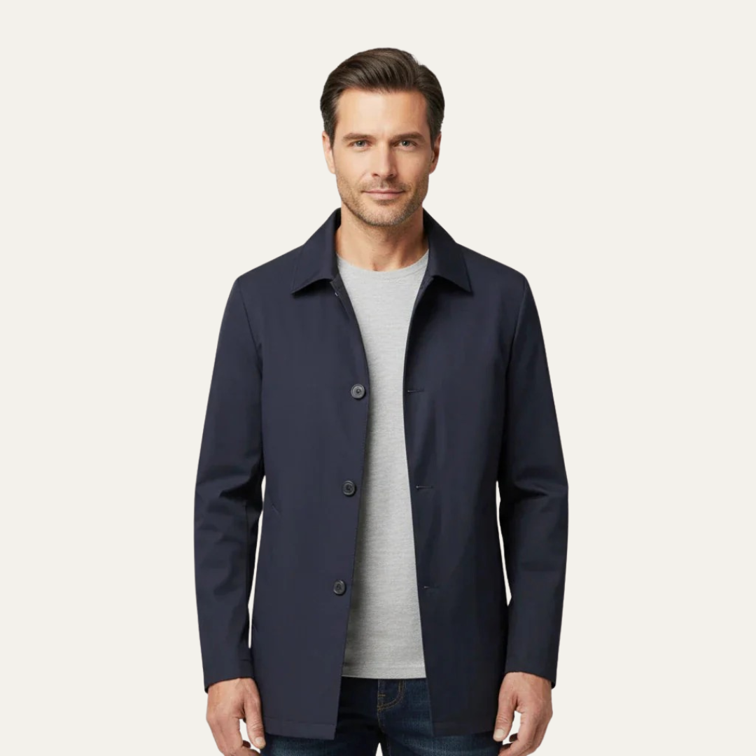 VogeLuxe | Men’s Classic Straight-Cut Coat 4