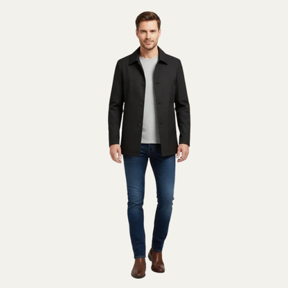 VogeLuxe | Men’s Classic Straight-Cut Coat 5
