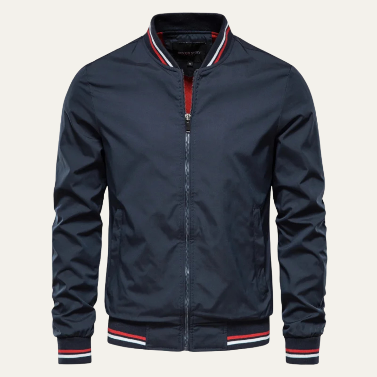 VogeLuxe | Men’s Classic Striped Bomber Jacket 5