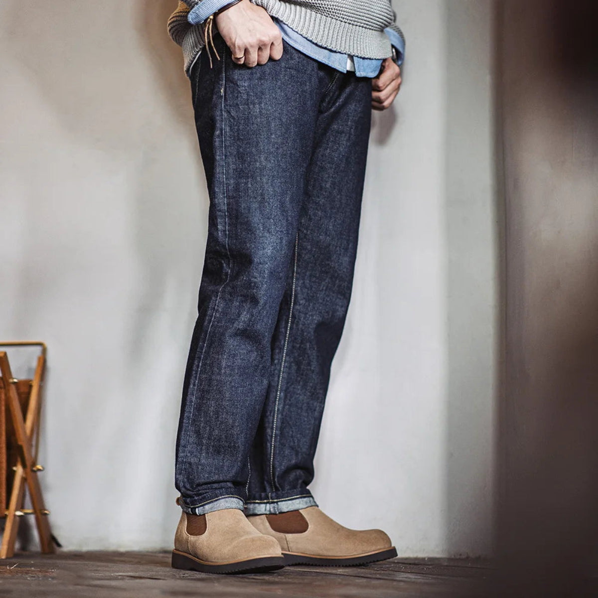 VogeLuxe | Men’s Classic Suede Chelsea Boots 6