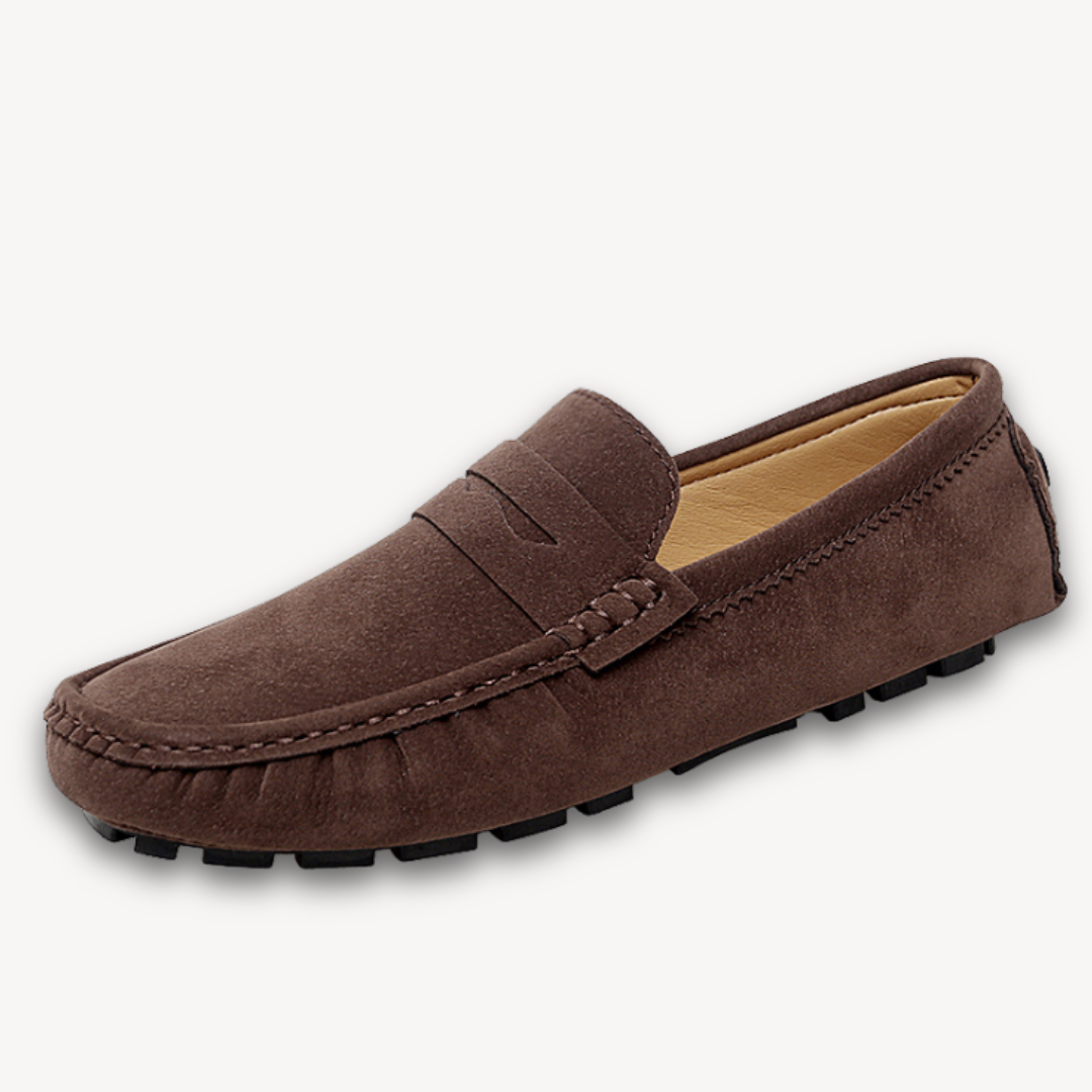 VogeLuxe | Men’s Classic Suede Driving Moccasins 0