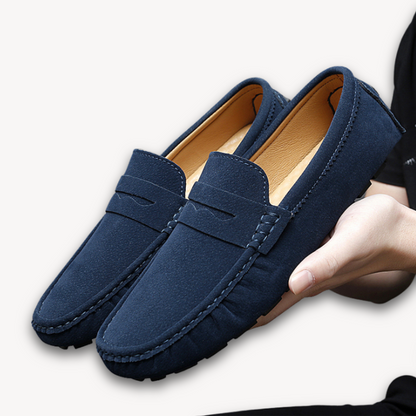 VogeLuxe | Men’s Classic Suede Driving Moccasins 3