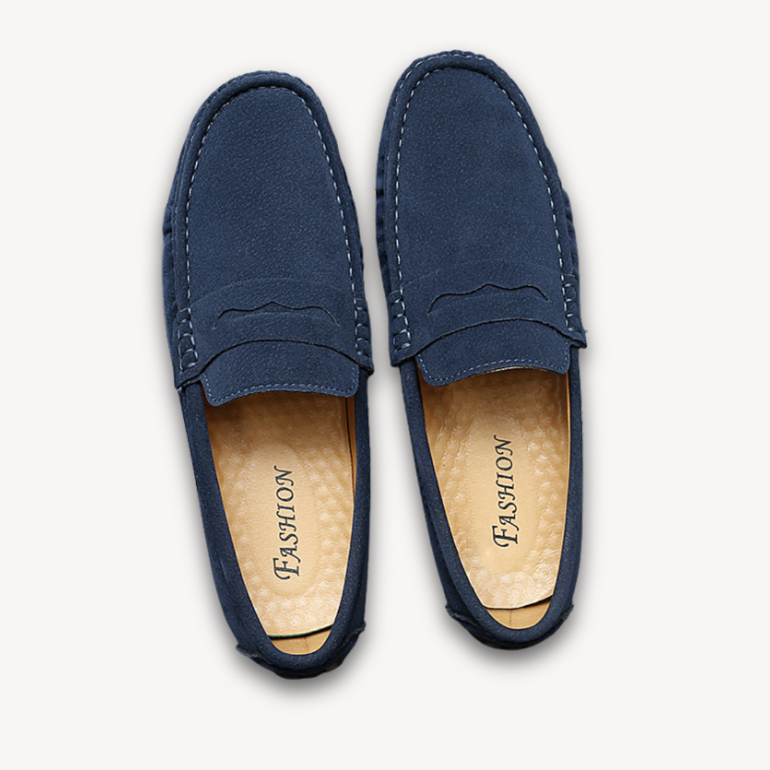 VogeLuxe | Men’s Classic Suede Driving Moccasins 4