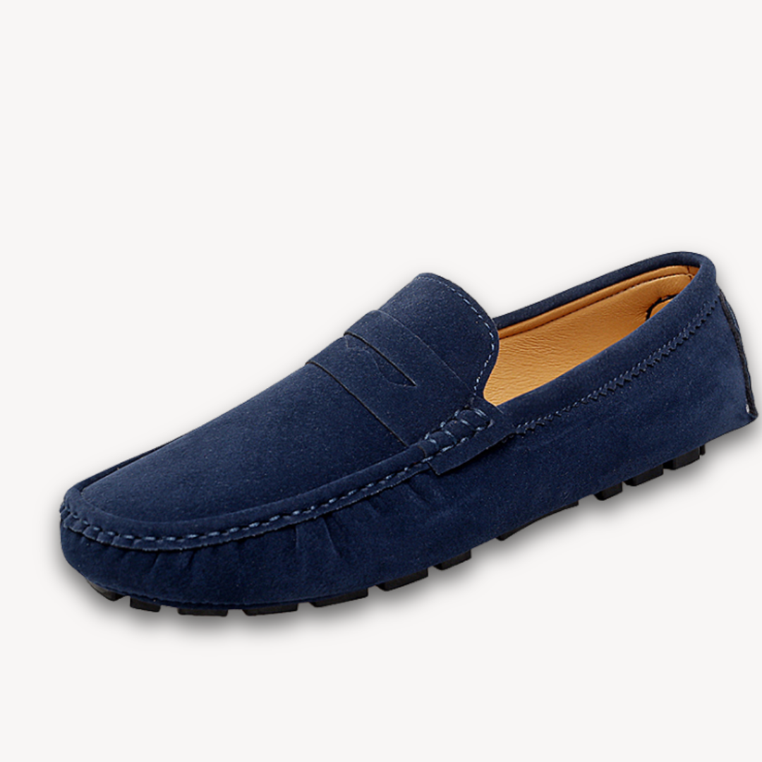 VogeLuxe | Men’s Classic Suede Driving Moccasins 5