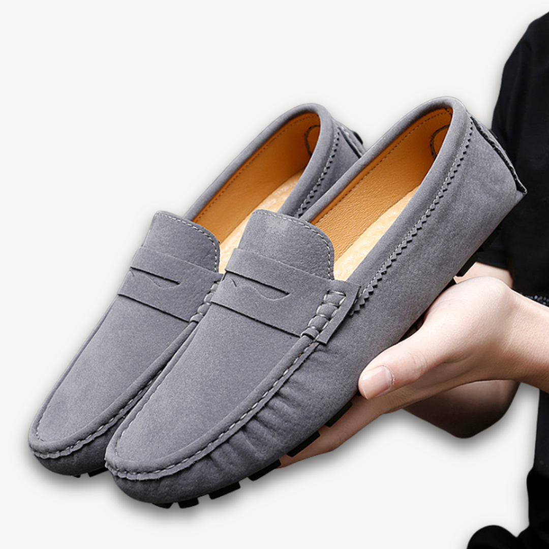 VogeLuxe | Men’s Classic Suede Driving Moccasins 6