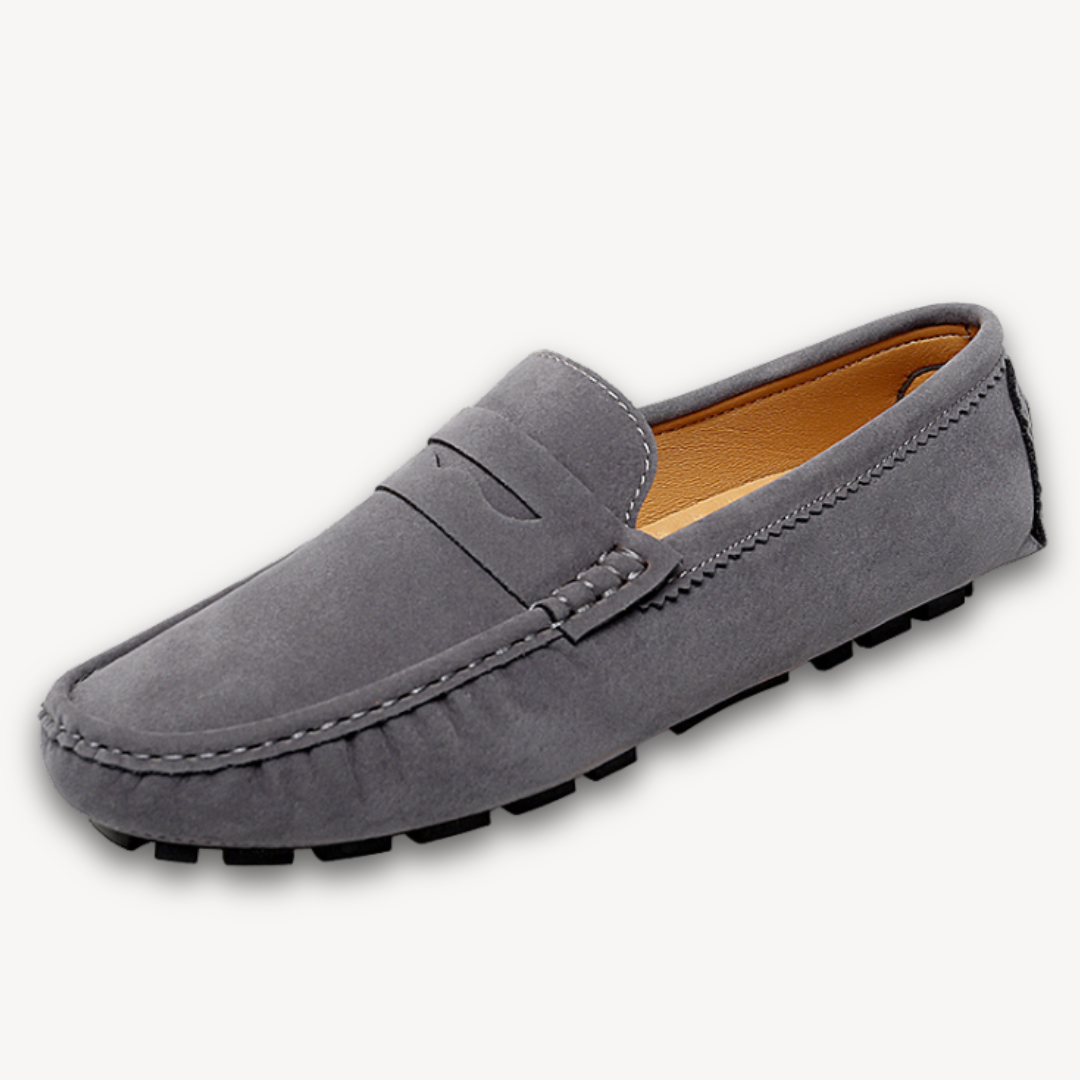 VogeLuxe | Men’s Classic Suede Driving Moccasins 7