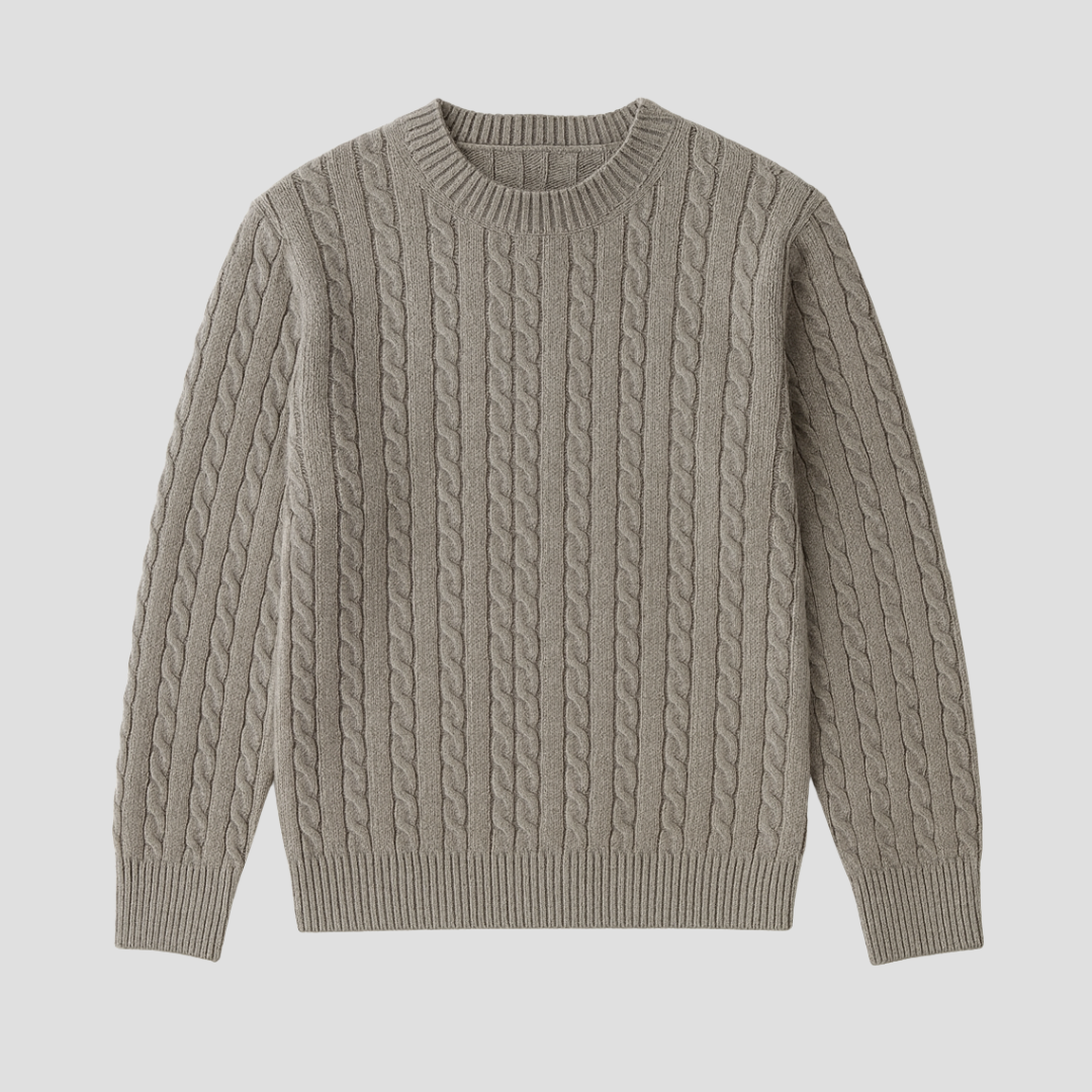 VogeLuxe | Men’s Classic Textured Knit Pullover 1