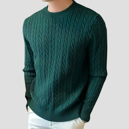 VogeLuxe | Men’s Classic Textured Knit Pullover 6