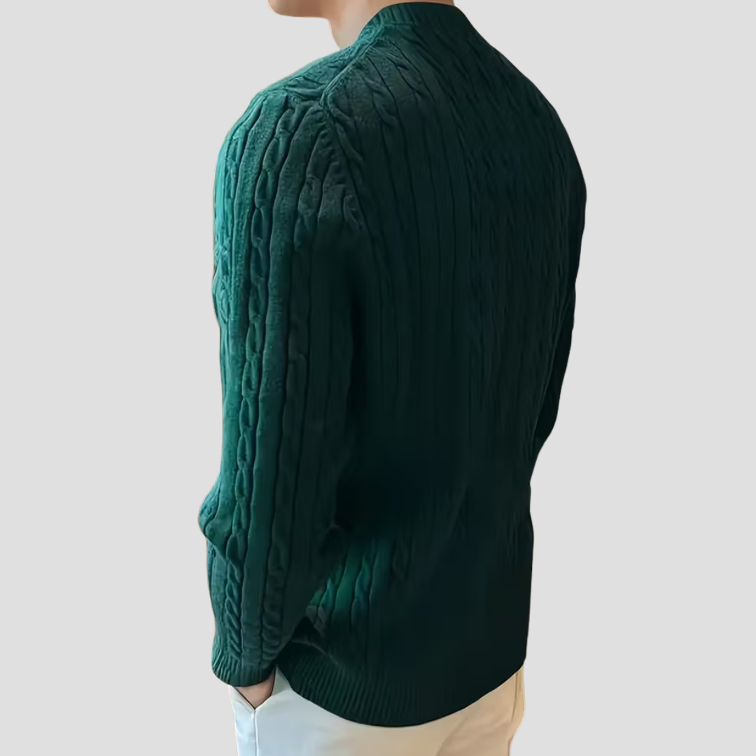 VogeLuxe | Men’s Classic Textured Knit Pullover 7