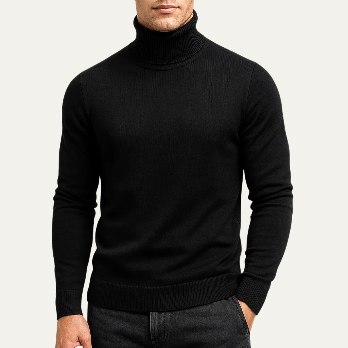 VogeLuxe | Men’s Classic Turtleneck Sweater 2