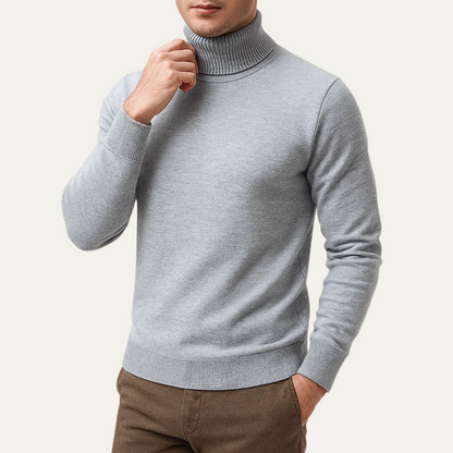 VogeLuxe | Men’s Classic Turtleneck Sweater 3