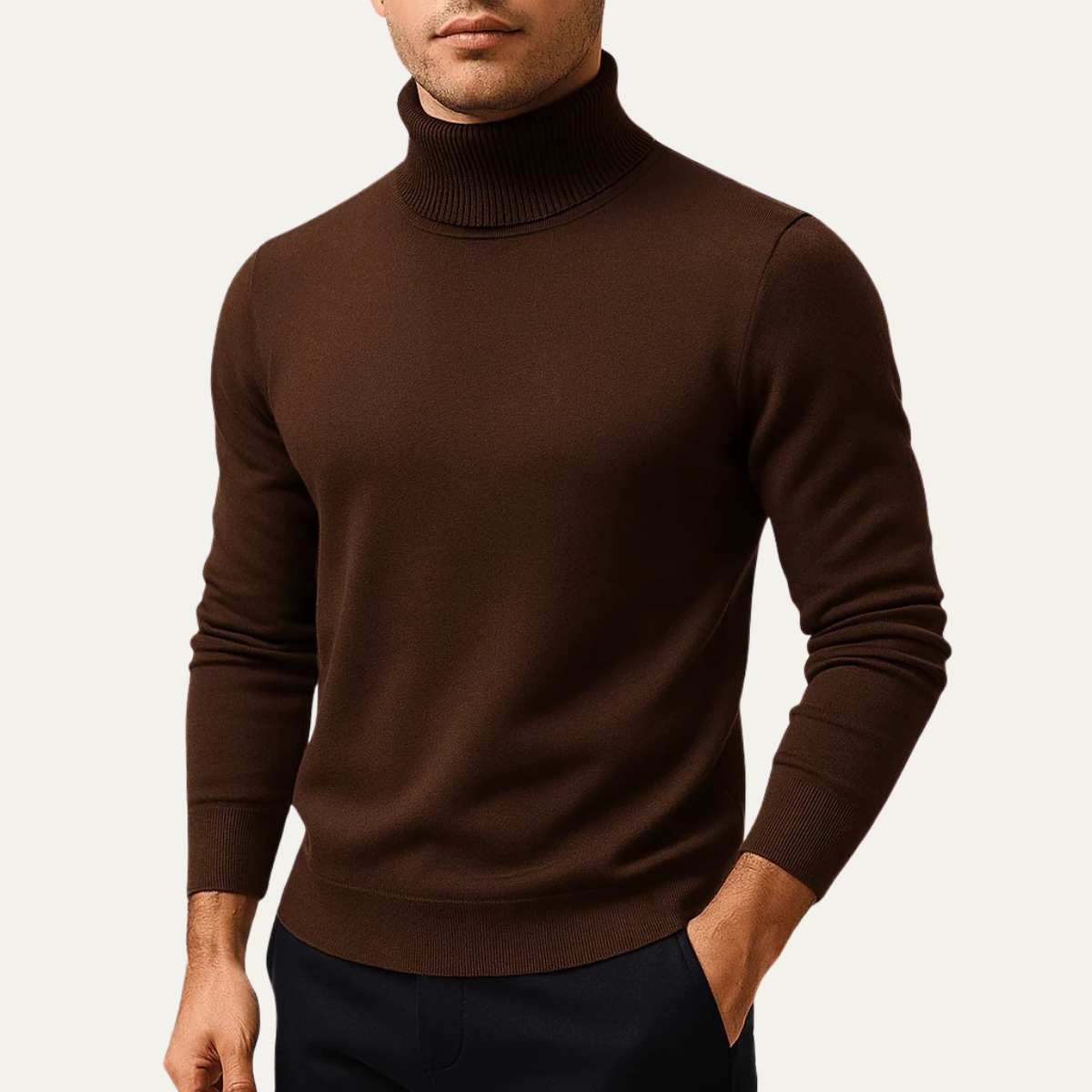 VogeLuxe | Men’s Classic Turtleneck Sweater 4